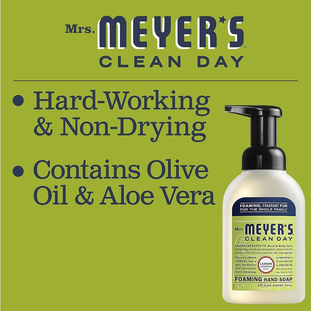 MRS. MEYER'S CLEAN DAY Hand Soap Refill, Lemon Verbena Scent, 33 Fl Oz Bottle - Jansha Store