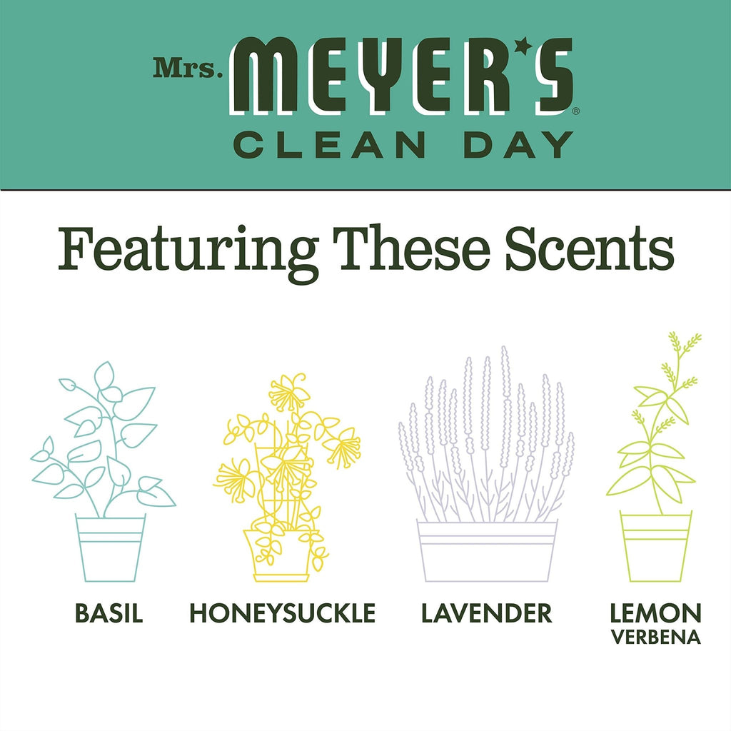 MRS. MEYER'S CLEAN DAY Hand Soap Refill, Lemon Verbena Scent, 33 Fl Oz Bottle - Jansha Store