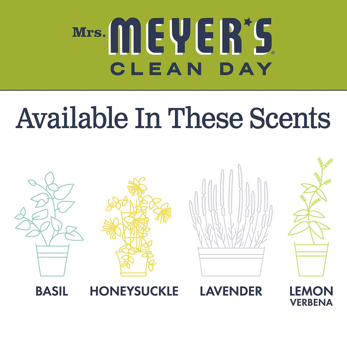 MRS. MEYER'S CLEAN DAY Hand Soap Refill, Lemon Verbena Scent, 33 Fl Oz Bottle - Jansha Store