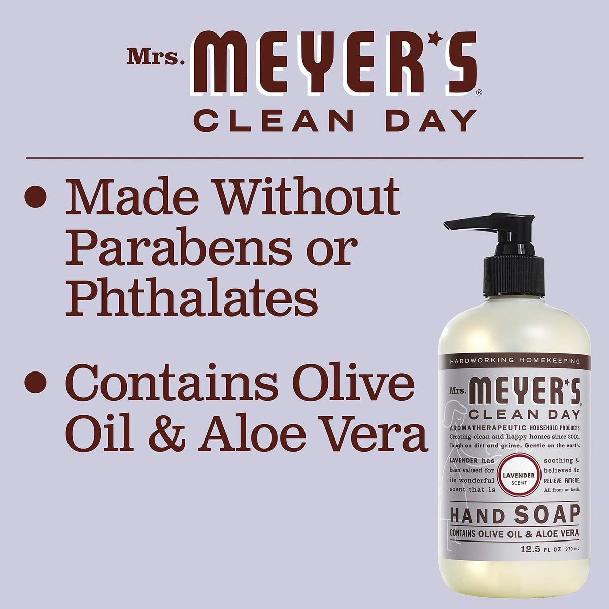 MRS. MEYER'S CLEAN DAY Hand Soap Refill, Lemon Verbena Scent, 33 Fl Oz Bottle - Jansha Store
