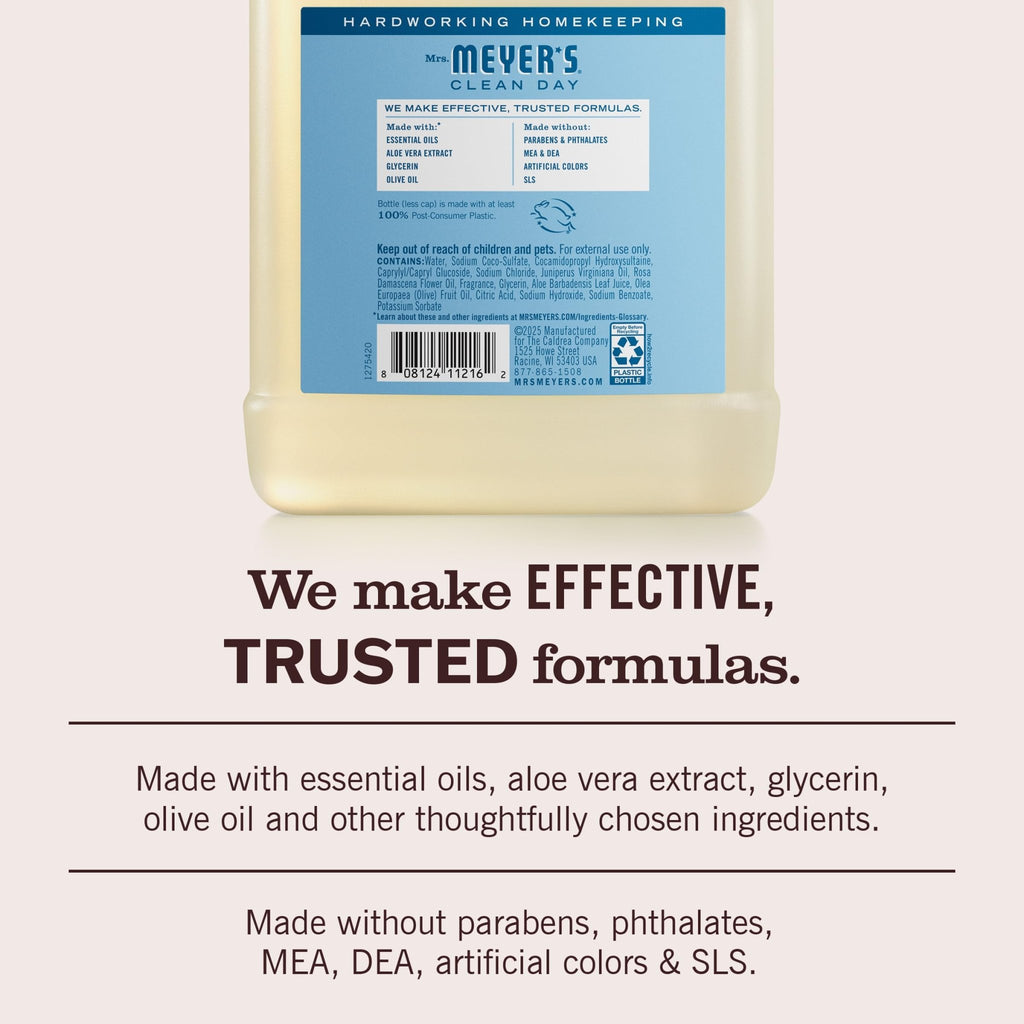 MRS. MEYER'S CLEAN DAY Hand Soap Refill, Lemon Verbena Scent, 33 Fl Oz Bottle - Jansha Store
