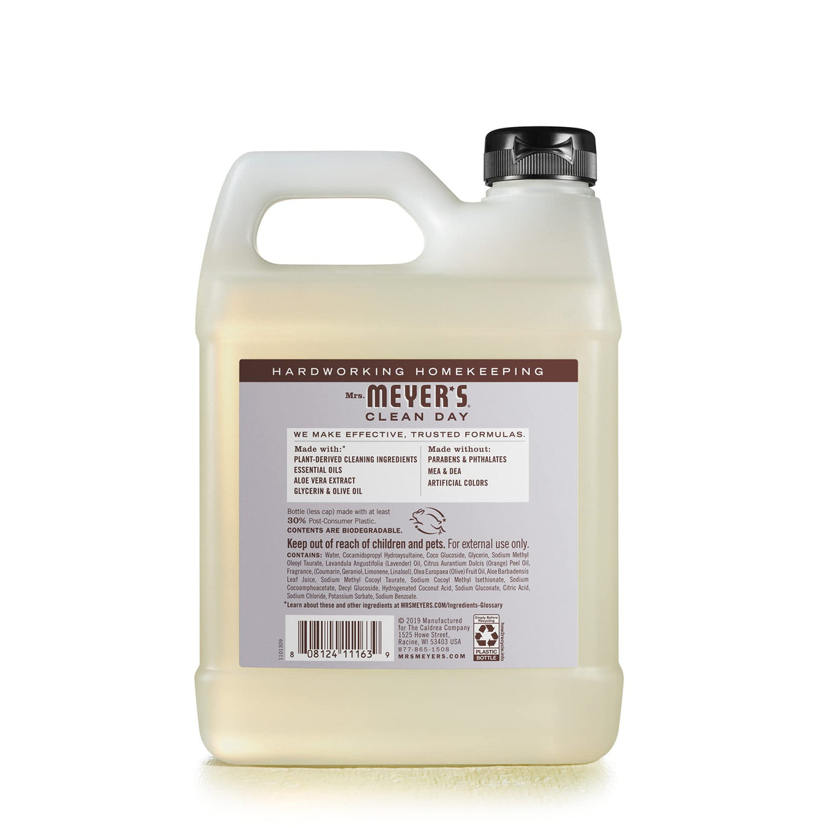 MRS. MEYER'S CLEAN DAY Hand Soap Refill, Lemon Verbena Scent, 33 Fl Oz Bottle - Jansha Store