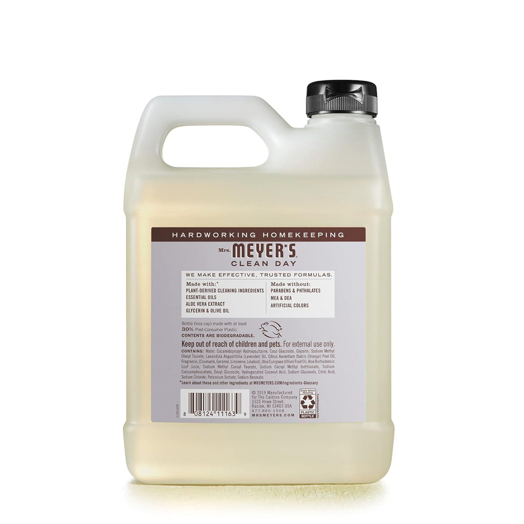 MRS. MEYER'S CLEAN DAY Hand Soap Refill, Lemon Verbena Scent, 33 Fl Oz Bottle - Jansha Store