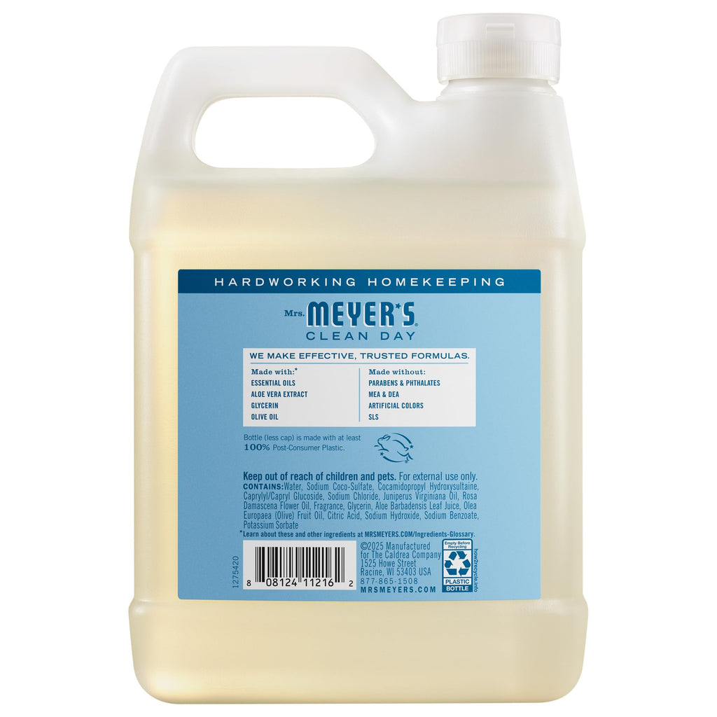 MRS. MEYER'S CLEAN DAY Hand Soap Refill, Lemon Verbena Scent, 33 Fl Oz Bottle - Jansha Store