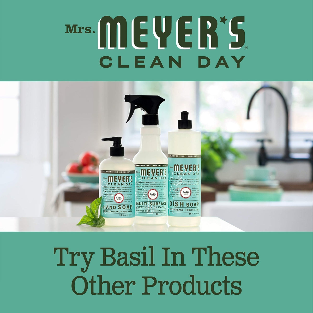 MRS. MEYER'S CLEAN DAY Hand Soap Refill, Lemon Verbena Scent, 33 Fl Oz Bottle - Jansha Store