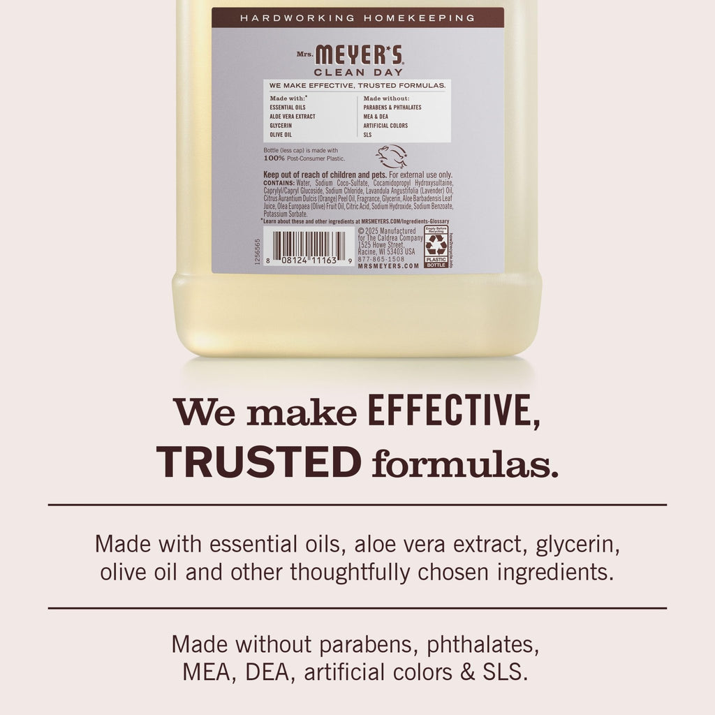 MRS. MEYER'S CLEAN DAY Hand Soap Refill, Lemon Verbena Scent, 33 Fl Oz Bottle - Jansha Store