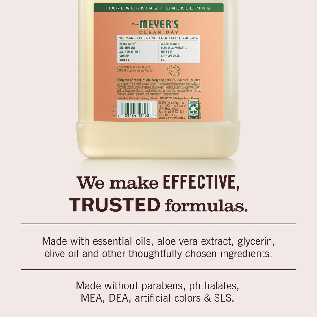 MRS. MEYER'S CLEAN DAY Hand Soap Refill, Lemon Verbena Scent, 33 Fl Oz Bottle - Jansha Store