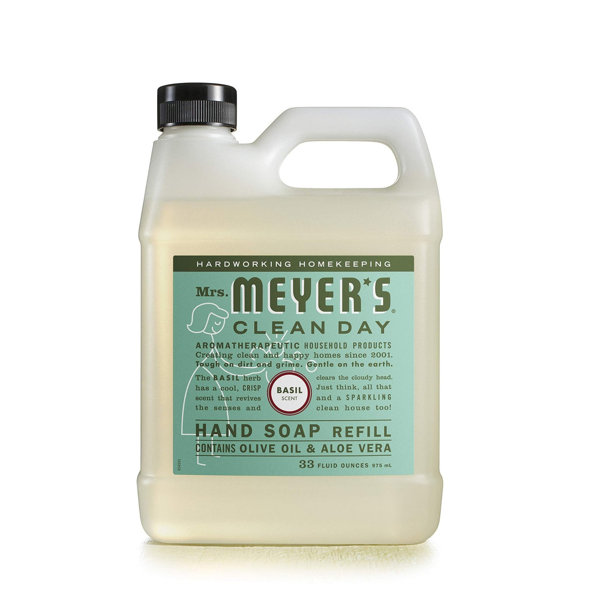 MRS. MEYER'S CLEAN DAY Hand Soap Refill, Lemon Verbena Scent, 33 Fl Oz Bottle - Jansha Store