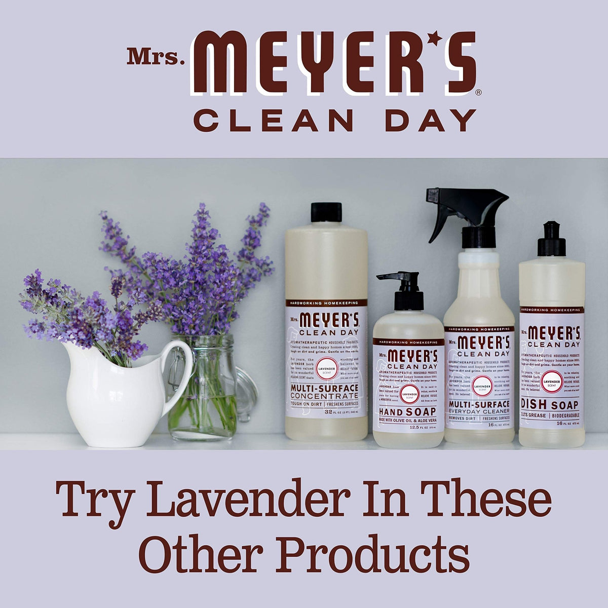 MRS. MEYER'S CLEAN DAY Hand Soap Refill, Lemon Verbena Scent, 33 Fl Oz Bottle - Jansha Store