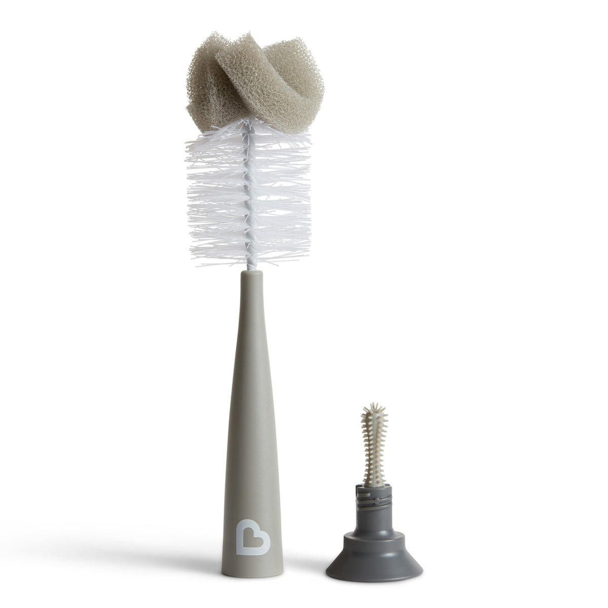 Munchkin Sponge Bottle Brush, Grey/Sage, 2 Count (Pack of 1) - Jansha Store