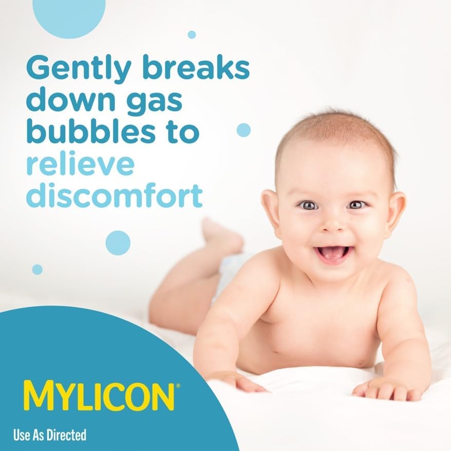 MYLICON Gas Relief Drops for Infants & Babies, Dye Free Formula, 0.5 Fl Oz. - Jansha Store