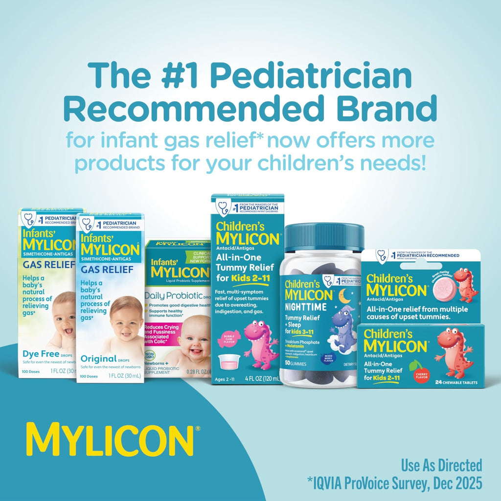 MYLICON Gas Relief Drops for Infants & Babies, Dye Free Formula, 0.5 Fl Oz. - Jansha Store