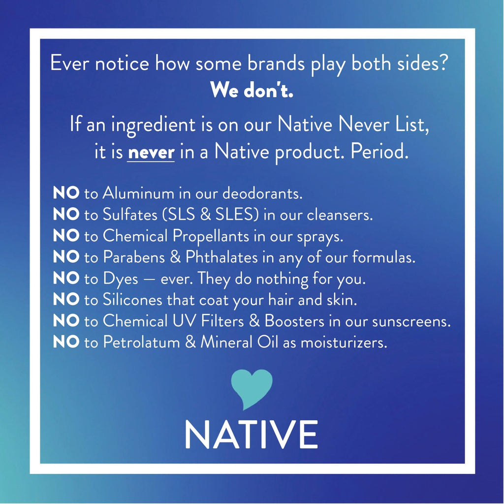 Native Aluminum Free Deodorant, Vanilla & Sandalwood, Large Size Stick, 72 Hour Odor Control, for Women & Men, Contains Naturally Derived Ingredients, 3.1 oz - Jansha Store