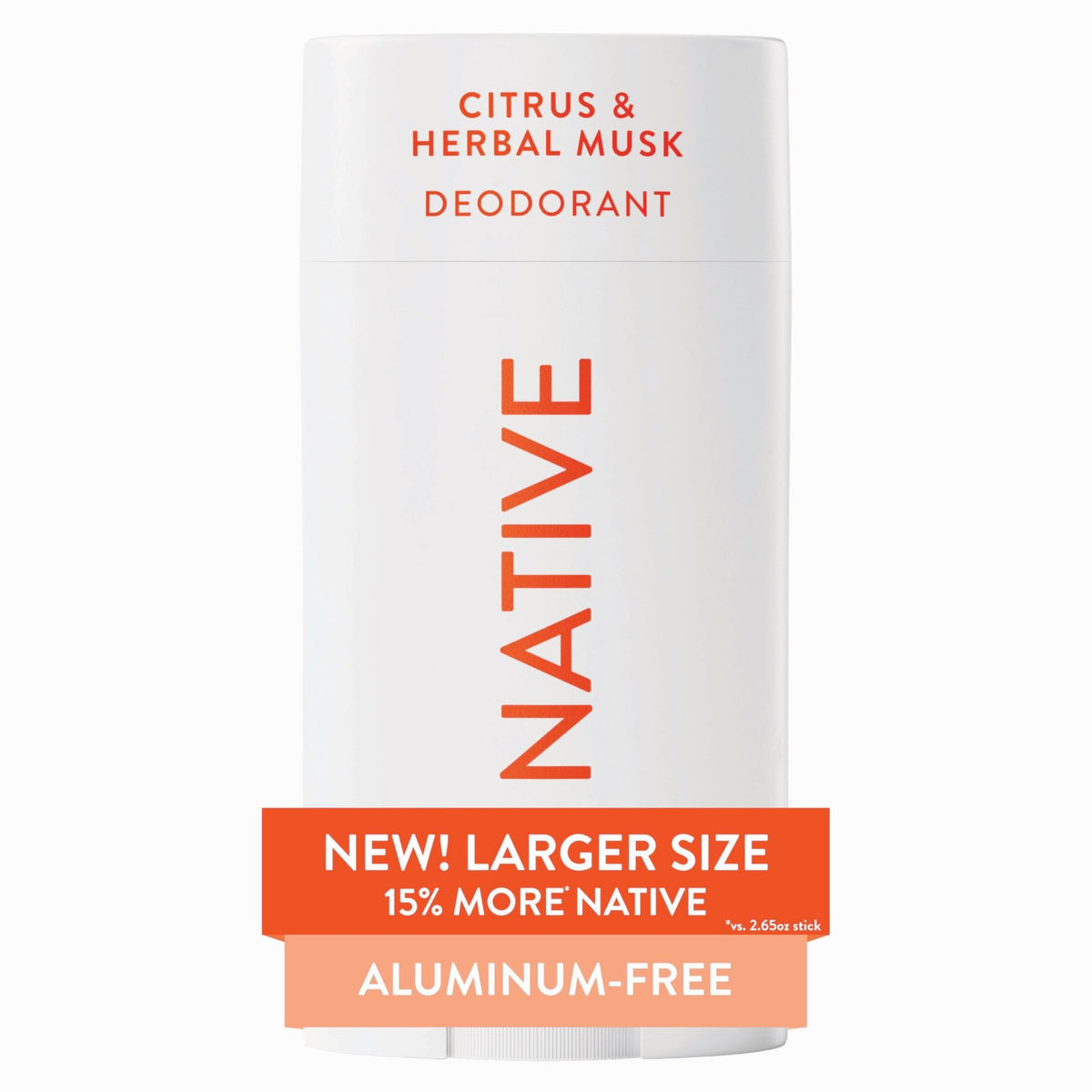 Native Aluminum Free Deodorant, Vanilla & Sandalwood, Large Size Stick, 72 Hour Odor Control, for Women & Men, Contains Naturally Derived Ingredients, 3.1 oz - Jansha Store