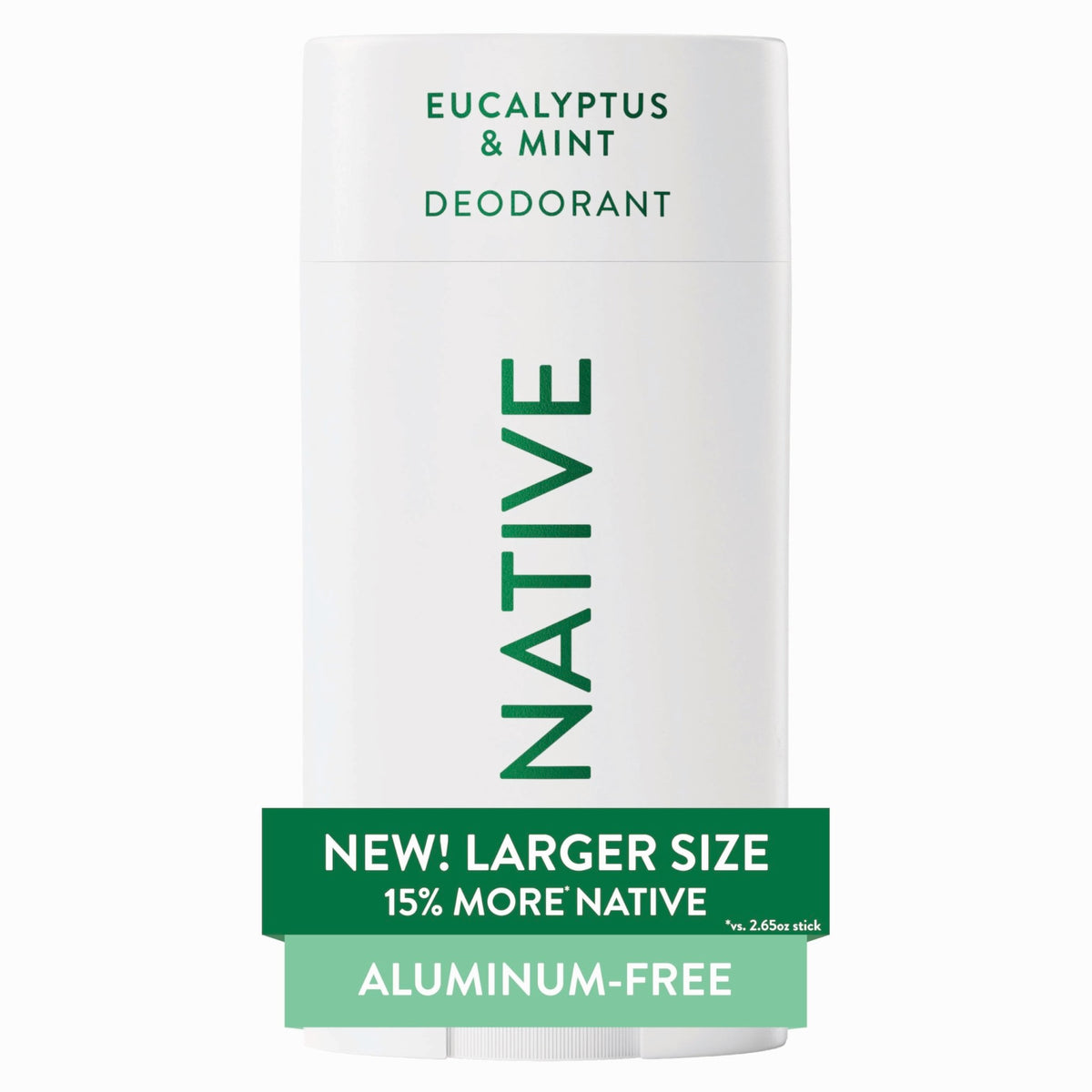 Native Aluminum Free Deodorant, Vanilla & Sandalwood, Large Size Stick, 72 Hour Odor Control, for Women & Men, Contains Naturally Derived Ingredients, 3.1 oz - Jansha Store