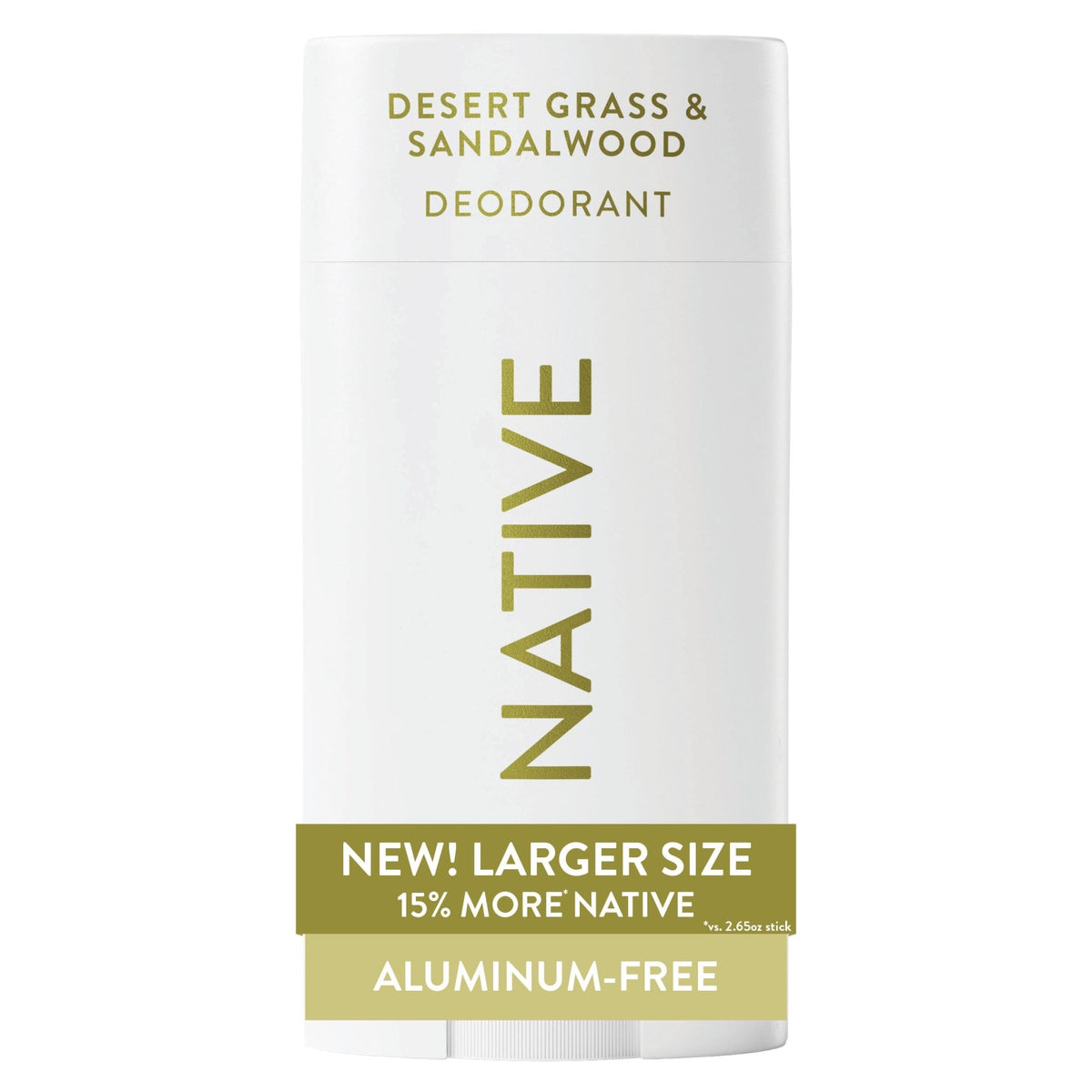Native Aluminum Free Deodorant, Vanilla & Sandalwood, Large Size Stick, 72 Hour Odor Control, for Women & Men, Contains Naturally Derived Ingredients, 3.1 oz - Jansha Store