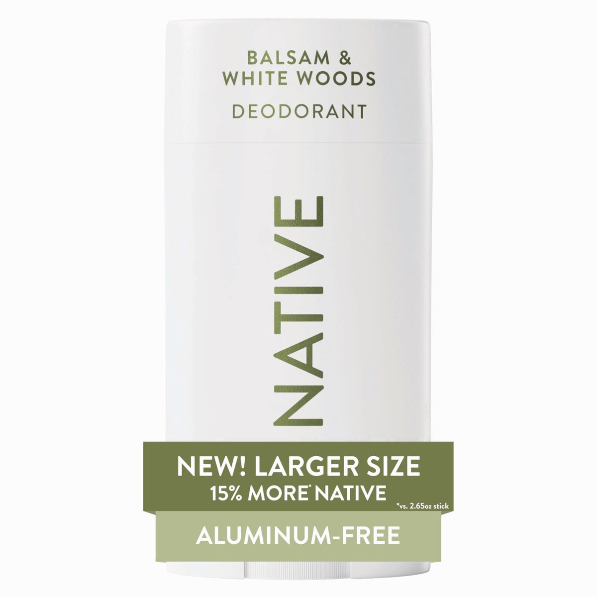 Native Aluminum Free Deodorant, Vanilla & Sandalwood, Large Size Stick, 72 Hour Odor Control, for Women & Men, Contains Naturally Derived Ingredients, 3.1 oz - Jansha Store