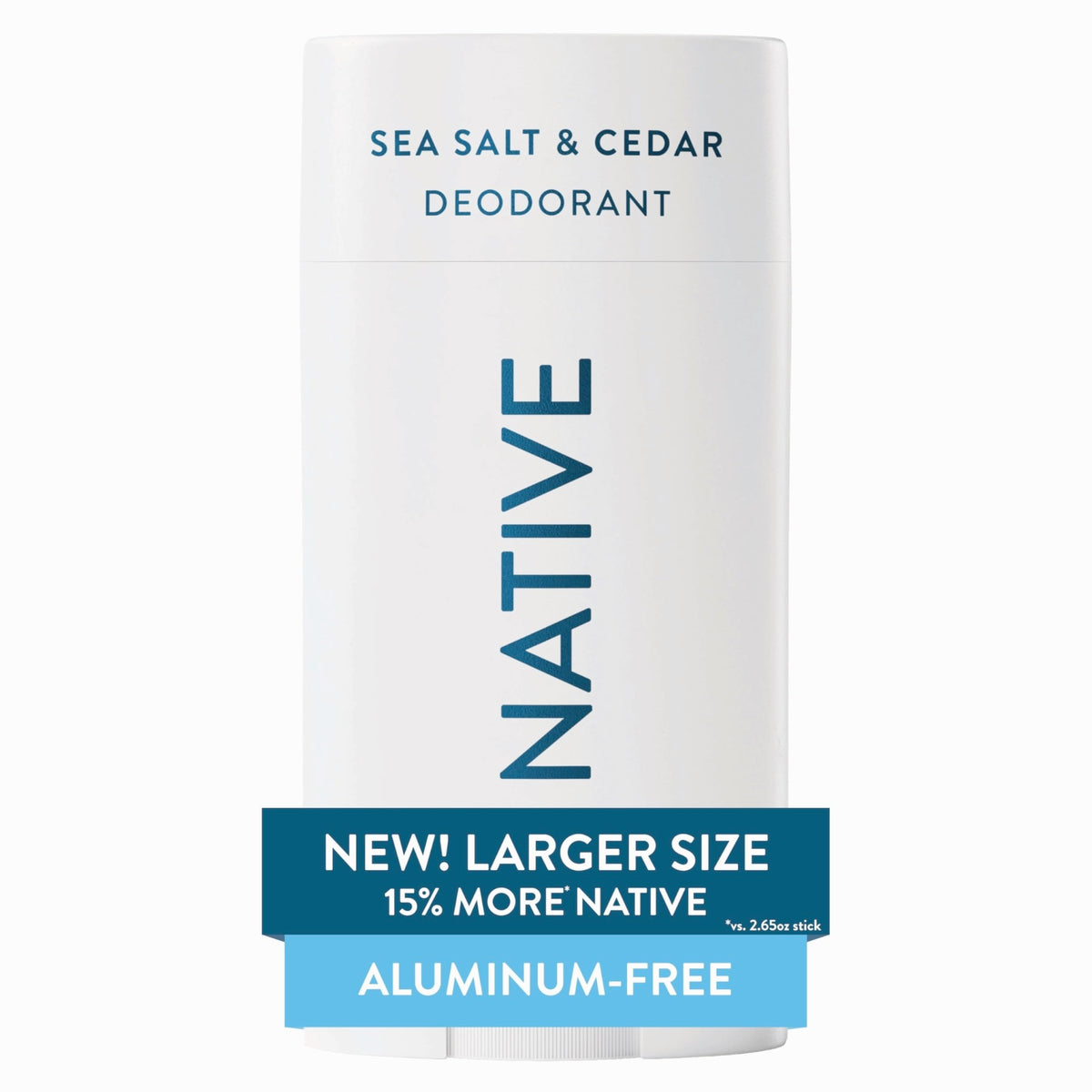 Native Aluminum Free Deodorant, Vanilla & Sandalwood, Large Size Stick, 72 Hour Odor Control, for Women & Men, Contains Naturally Derived Ingredients, 3.1 oz - Jansha Store