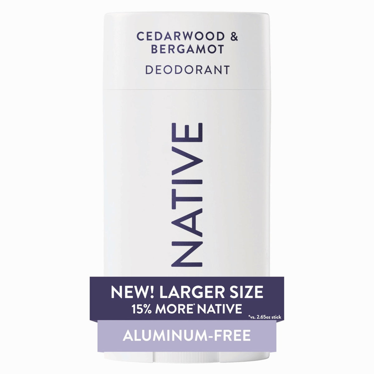 Native Aluminum Free Deodorant, Vanilla & Sandalwood, Large Size Stick, 72 Hour Odor Control, for Women & Men, Contains Naturally Derived Ingredients, 3.1 oz - Jansha Store