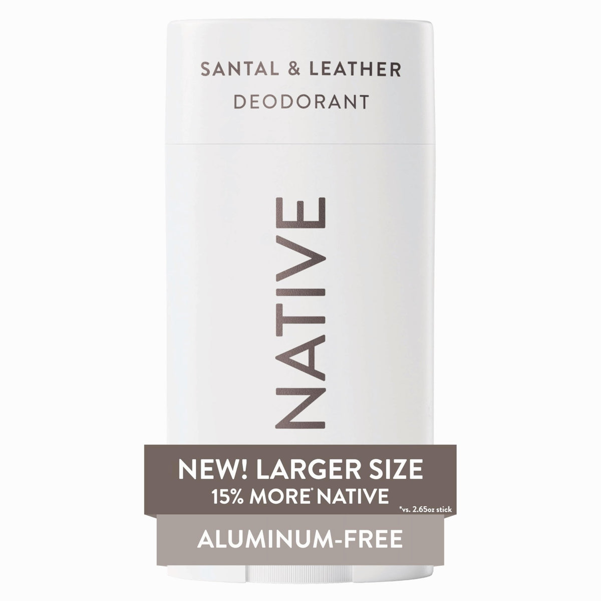 Native Aluminum Free Deodorant, Vanilla & Sandalwood, Large Size Stick, 72 Hour Odor Control, for Women & Men, Contains Naturally Derived Ingredients, 3.1 oz - Jansha Store