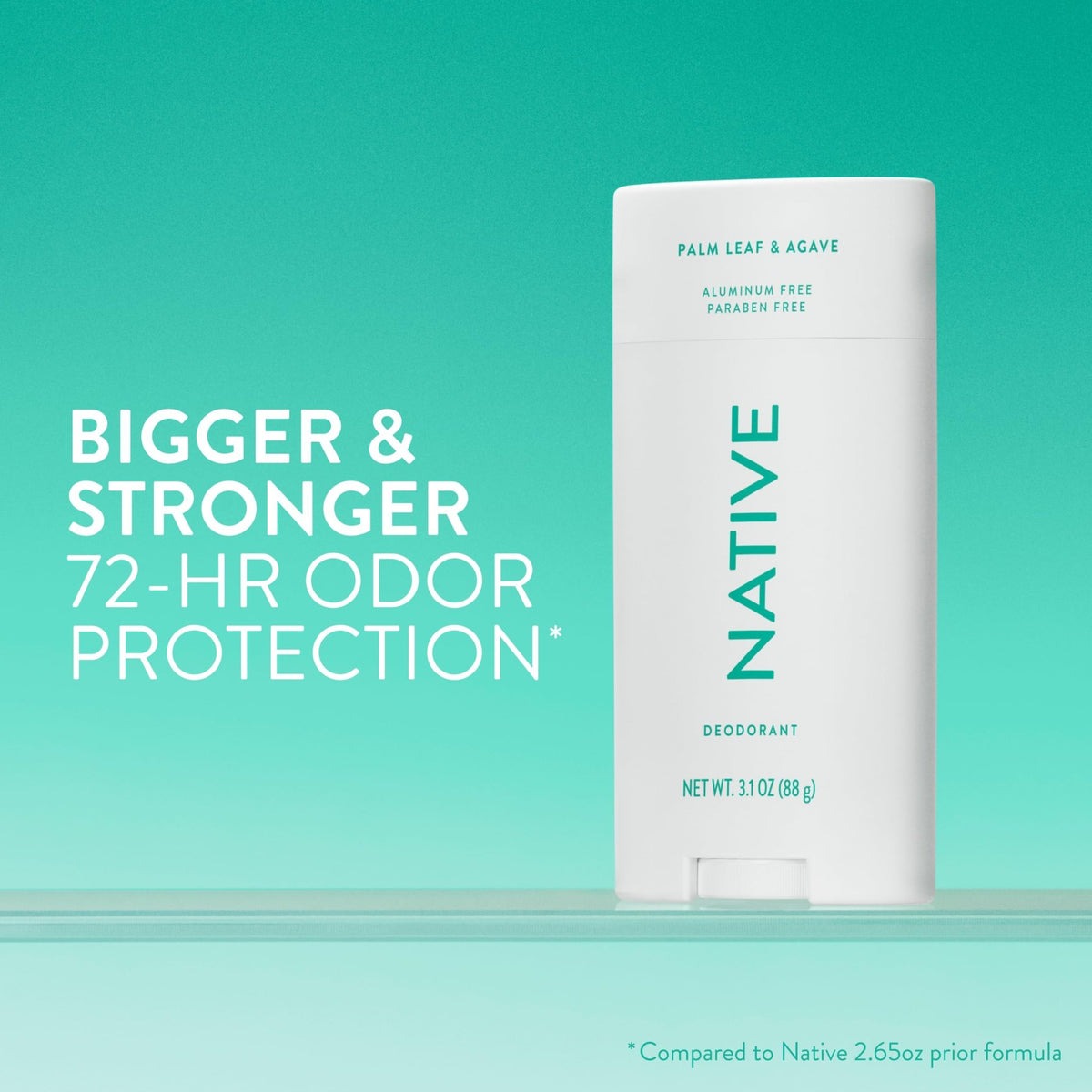 Native Aluminum Free Deodorant, Vanilla & Sandalwood, Large Size Stick, 72 Hour Odor Control, for Women & Men, Contains Naturally Derived Ingredients, 3.1 oz - Jansha Store