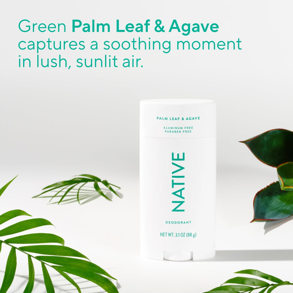 Native Aluminum Free Deodorant, Vanilla & Sandalwood, Large Size Stick, 72 Hour Odor Control, for Women & Men, Contains Naturally Derived Ingredients, 3.1 oz - Jansha Store