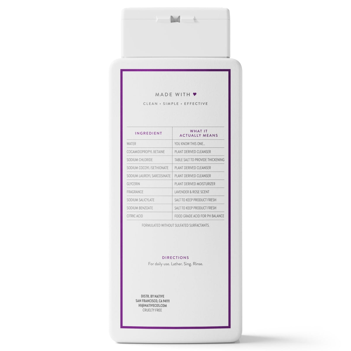 Native Clean Body Wash for Women & Men, Eucalyptus & Mint, 18 fl oz - Jansha Store