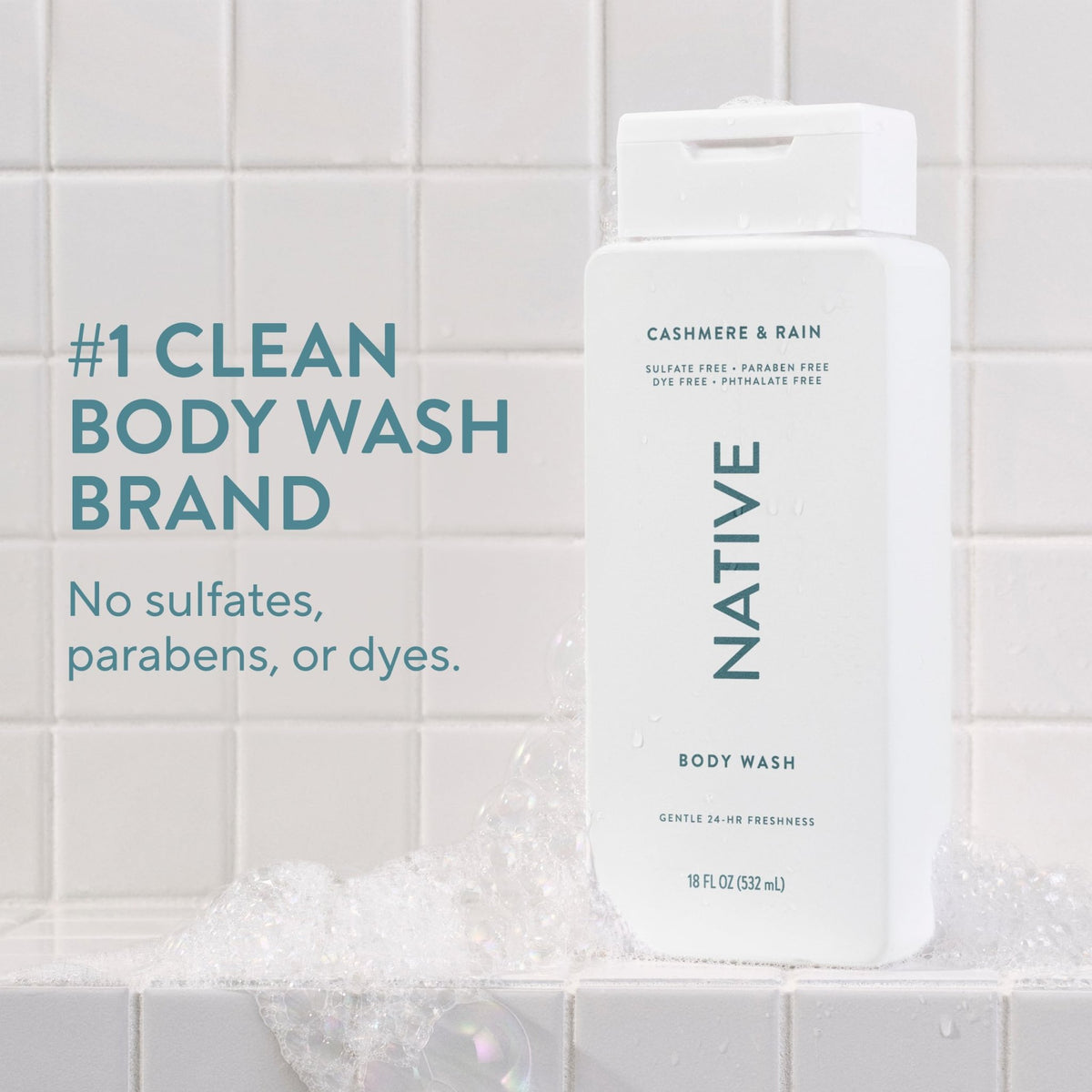 Native Clean Body Wash for Women & Men, Eucalyptus & Mint, 18 fl oz - Jansha Store