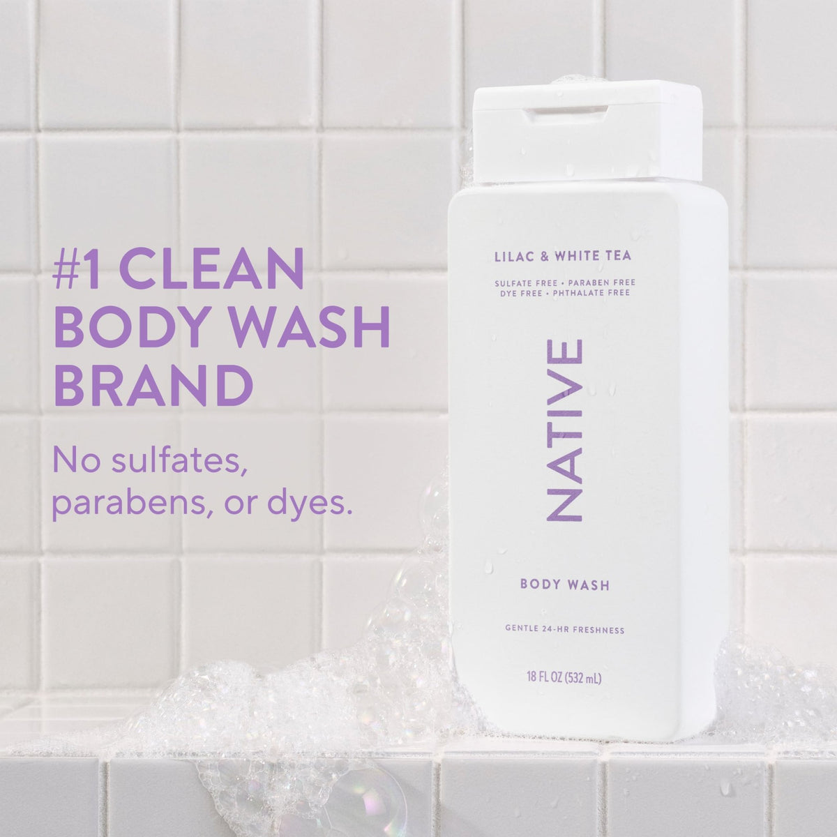 Native Clean Body Wash for Women & Men, Eucalyptus & Mint, 18 fl oz - Jansha Store