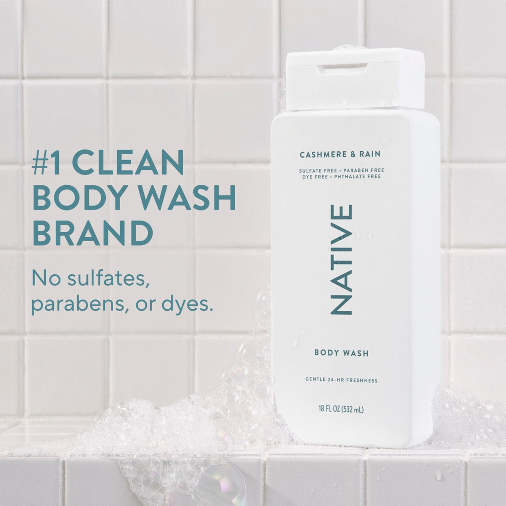 Native Clean Body Wash for Women & Men, Eucalyptus & Mint, 18 fl oz - Jansha Store