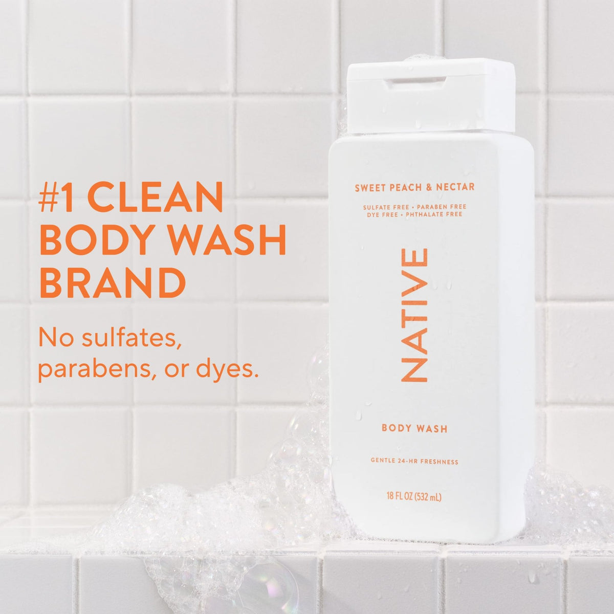 Native Clean Body Wash for Women & Men, Eucalyptus & Mint, 18 fl oz - Jansha Store