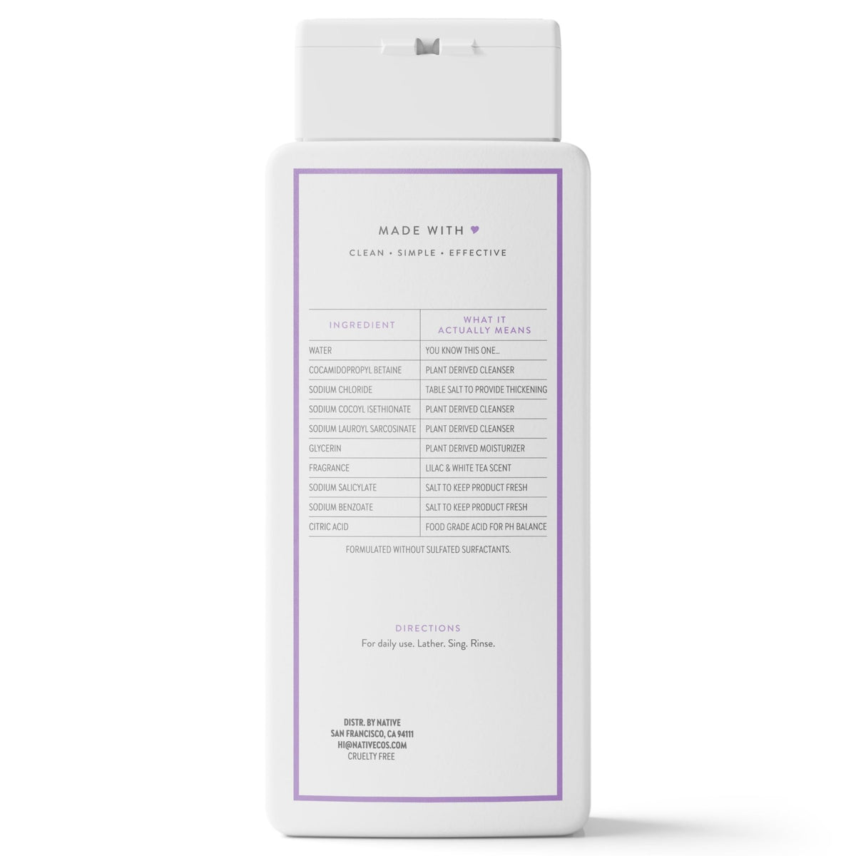 Native Clean Body Wash for Women & Men, Eucalyptus & Mint, 18 fl oz - Jansha Store