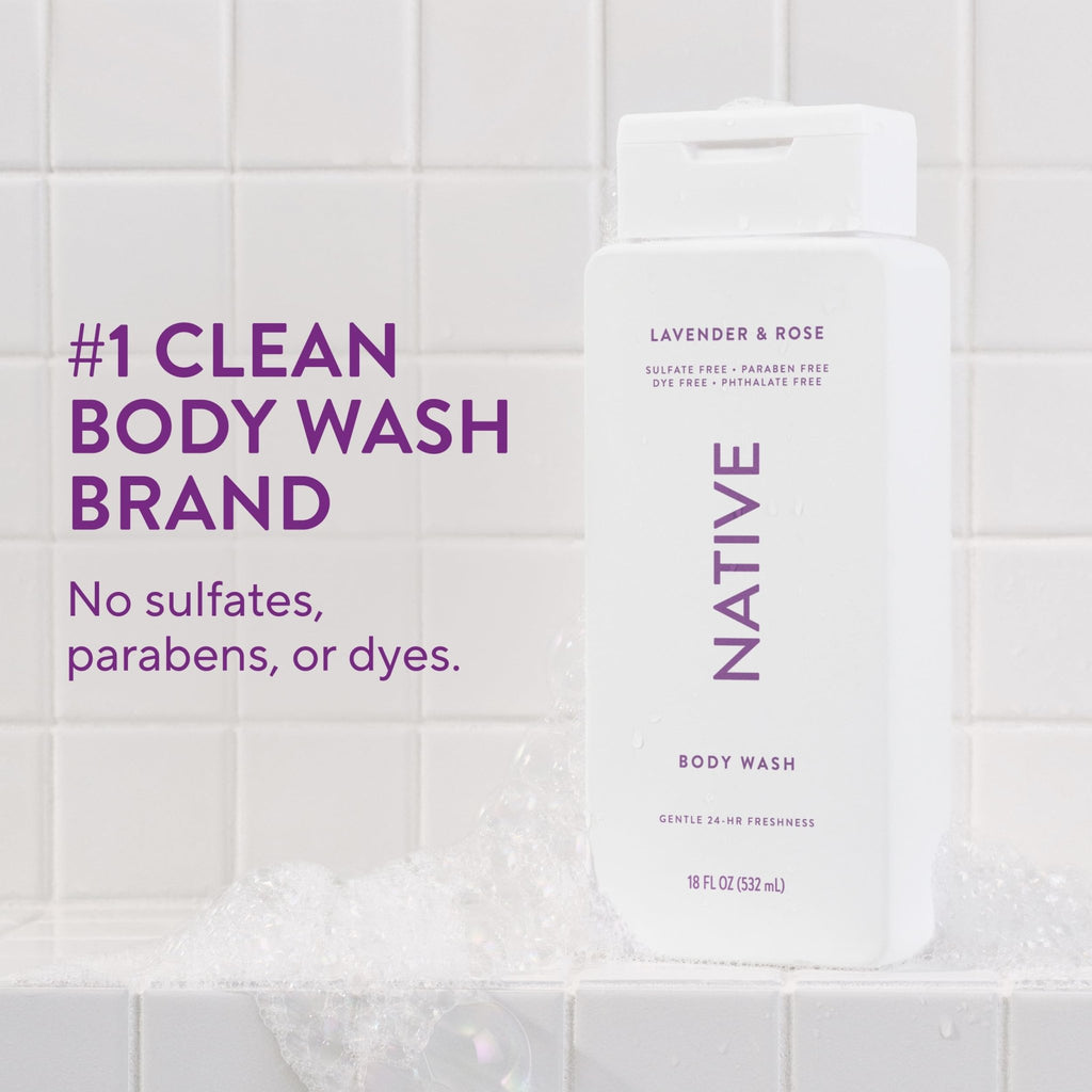 Native Clean Body Wash for Women & Men, Eucalyptus & Mint, 18 fl oz - Jansha Store