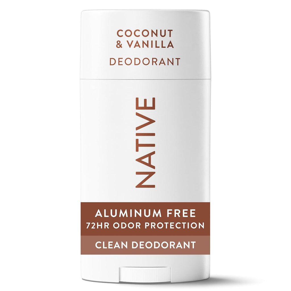 Native Deodorant Contains Naturally Derived Ingredients, 72 Hour Odor Control, Deodorant for Women and Men, Aluminum Free, Coconut & Vanilla 2.65oz - Jansha Store