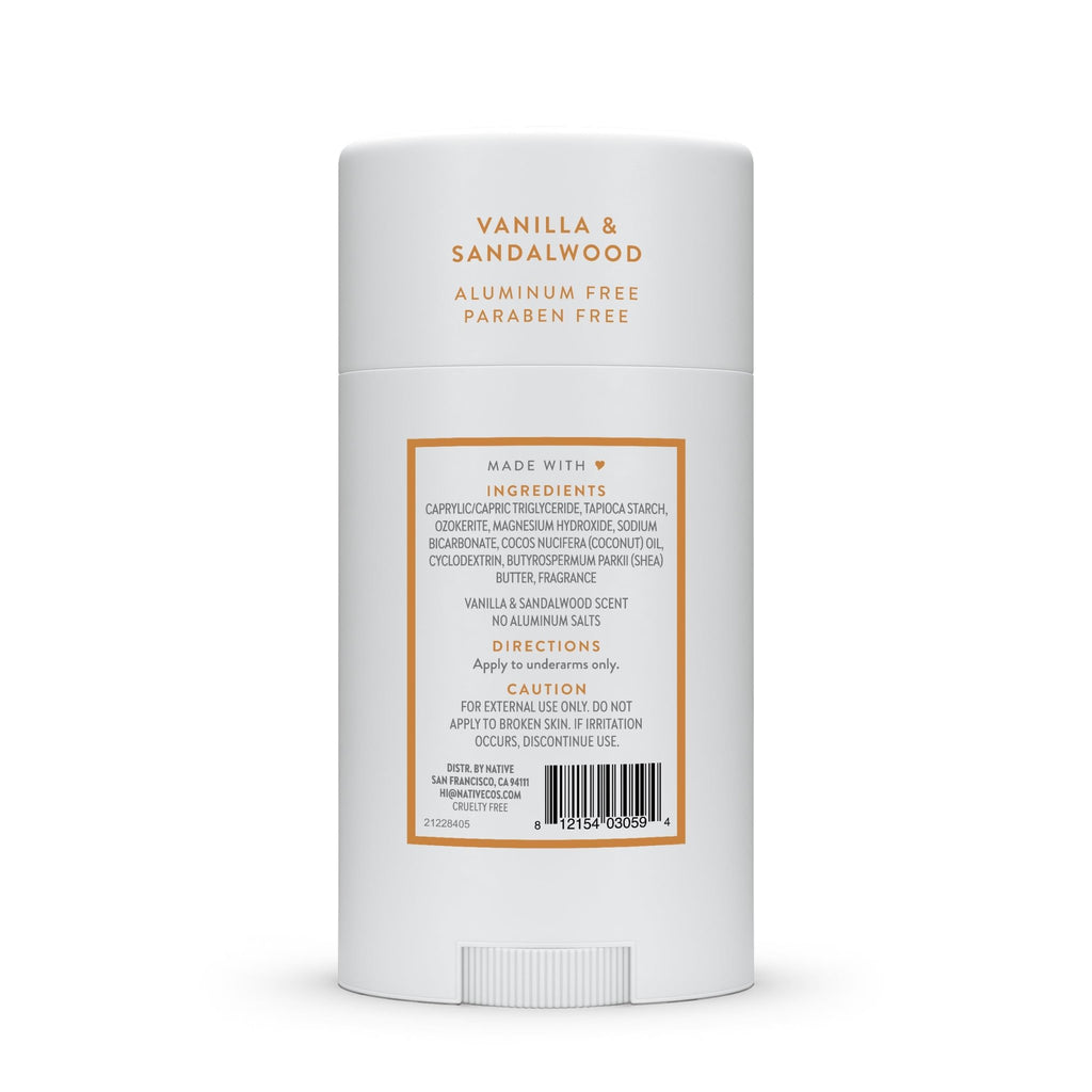 Native Deodorant Contains Naturally Derived Ingredients, 72 Hour Odor Control, Deodorant for Women and Men, Aluminum Free, Coconut & Vanilla 2.65oz - Jansha Store