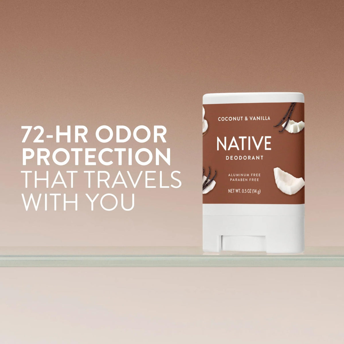 Native Deodorant Contains Naturally Derived Ingredients, 72 Hour Odor Control, Deodorant for Women and Men, Aluminum Free, Coconut & Vanilla 2.65oz - Jansha Store