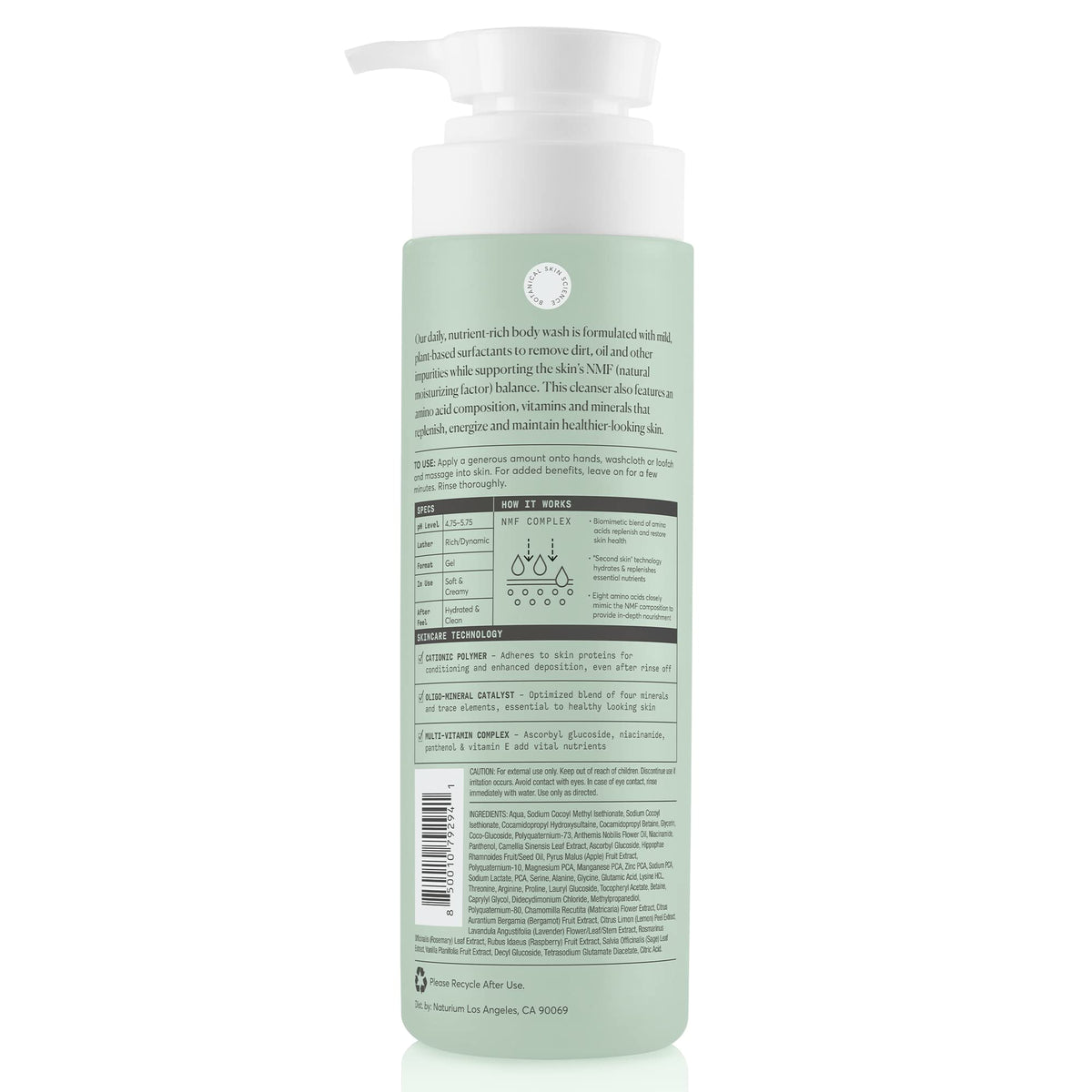 Naturium The Booster Hyaluronic Acid Body Wash, Hydrating & Moisturizing plus Minimizes Dryness, with Glycerin & Vitamin B5, 16.9 Fl Oz (Pack of 12) - Jansha Store