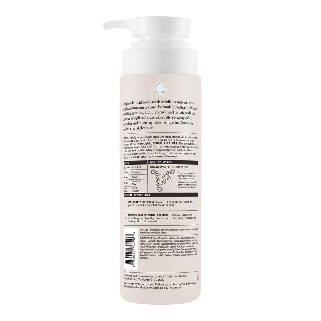 Naturium The Booster Hyaluronic Acid Body Wash, Hydrating & Moisturizing plus Minimizes Dryness, with Glycerin & Vitamin B5, 16.9 Fl Oz (Pack of 12) - Jansha Store