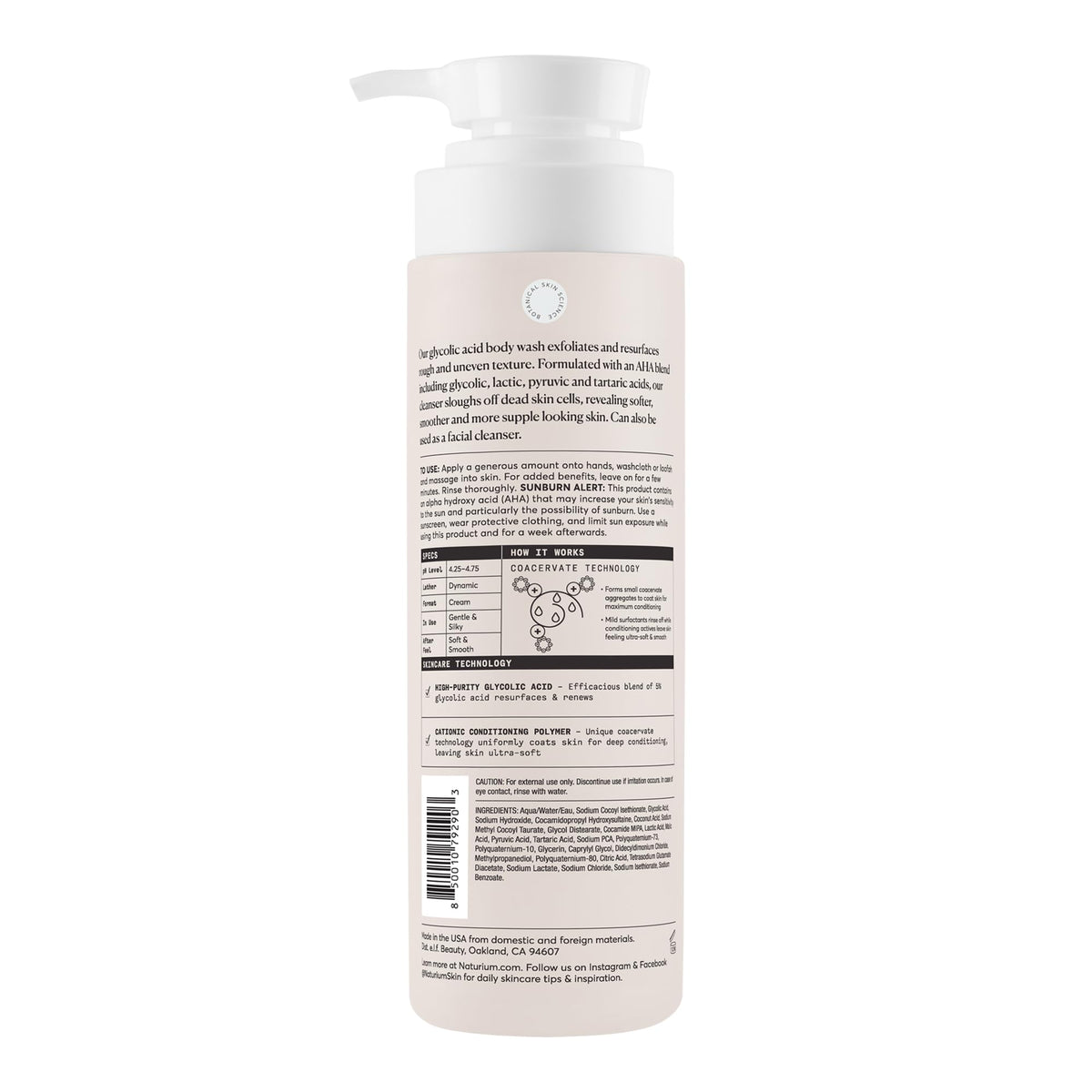 Naturium The Booster Hyaluronic Acid Body Wash, Hydrating & Moisturizing plus Minimizes Dryness, with Glycerin & Vitamin B5, 16.9 Fl Oz (Pack of 12) - Jansha Store