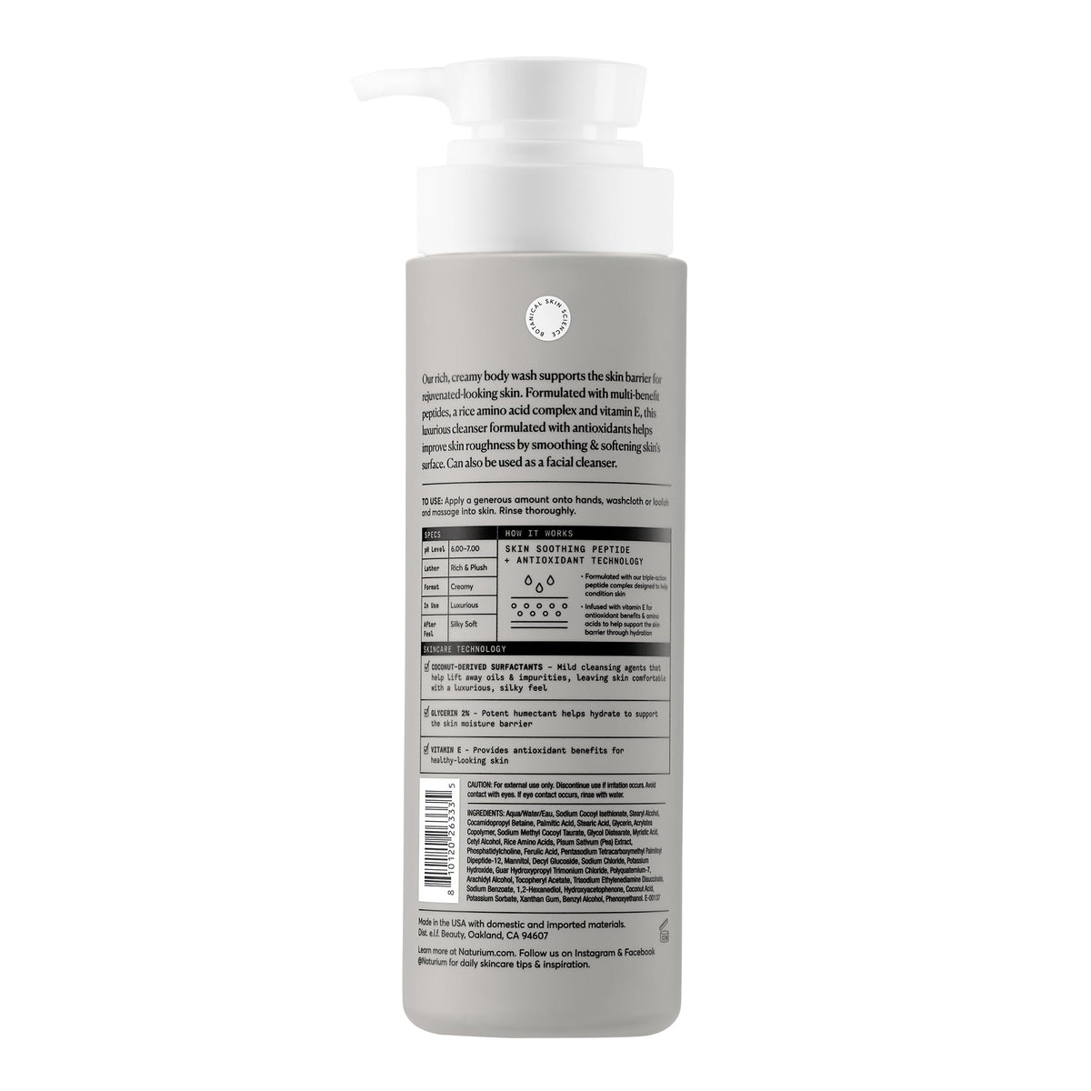 Naturium The Booster Hyaluronic Acid Body Wash, Hydrating & Moisturizing plus Minimizes Dryness, with Glycerin & Vitamin B5, 16.9 Fl Oz (Pack of 12) - Jansha Store