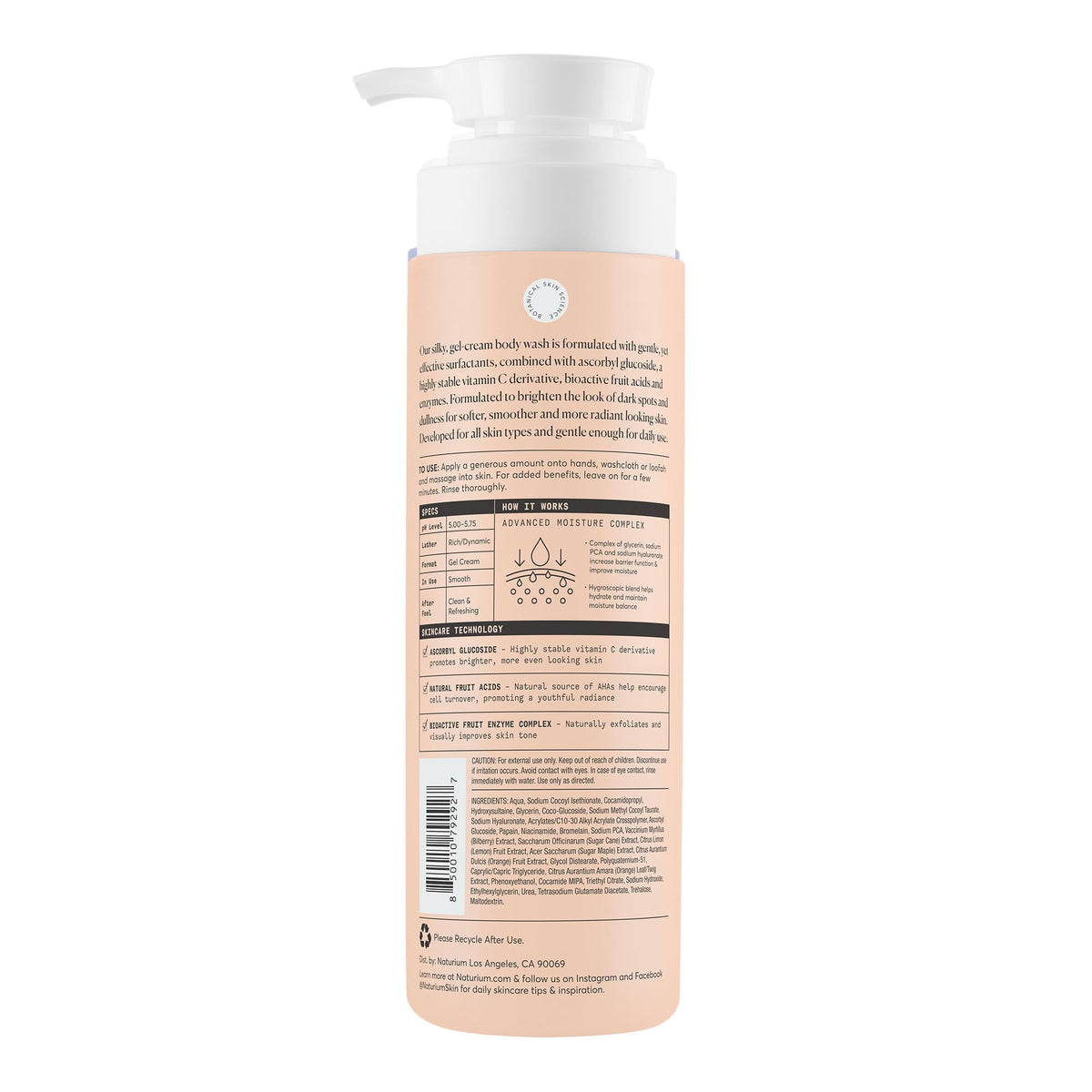 Naturium The Booster Hyaluronic Acid Body Wash, Hydrating & Moisturizing plus Minimizes Dryness, with Glycerin & Vitamin B5, 16.9 Fl Oz (Pack of 12) - Jansha Store