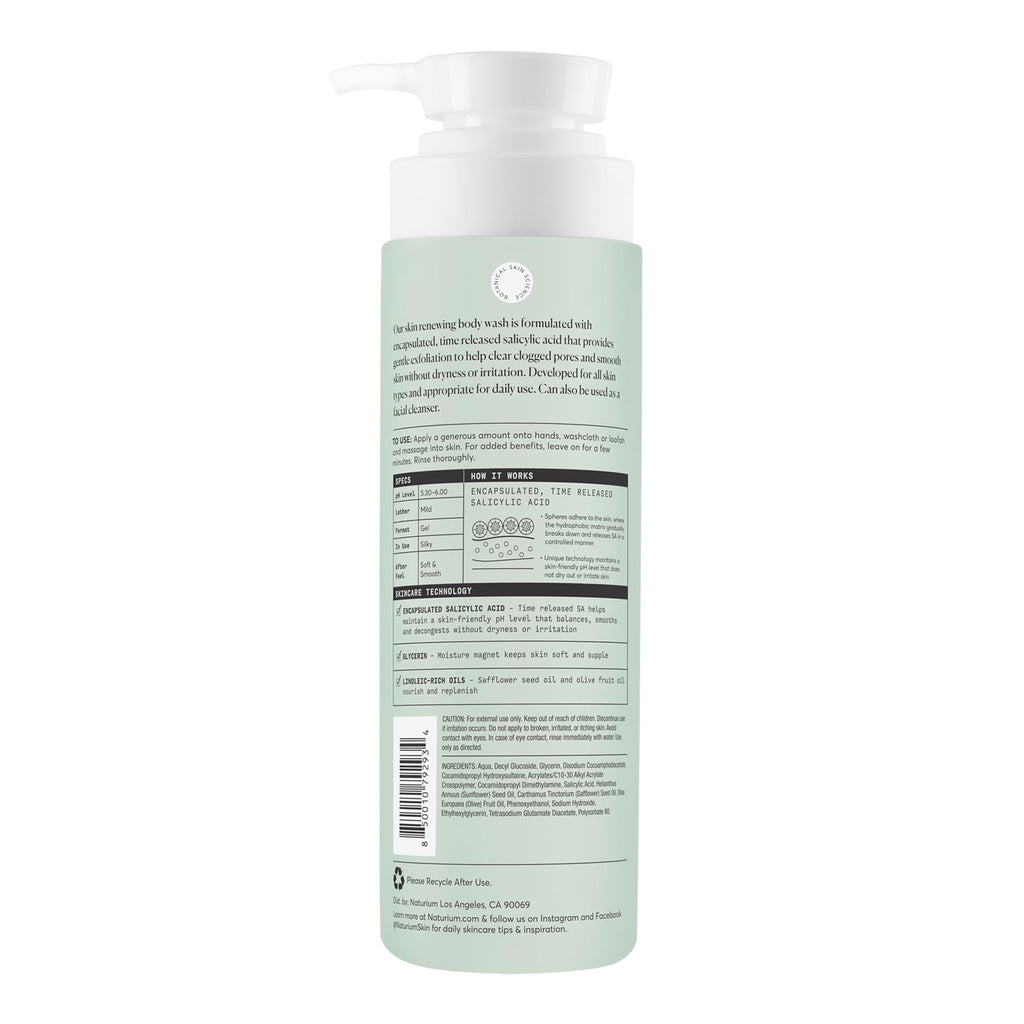Naturium The Booster Hyaluronic Acid Body Wash, Hydrating & Moisturizing plus Minimizes Dryness, with Glycerin & Vitamin B5, 16.9 Fl Oz (Pack of 12) - Jansha Store