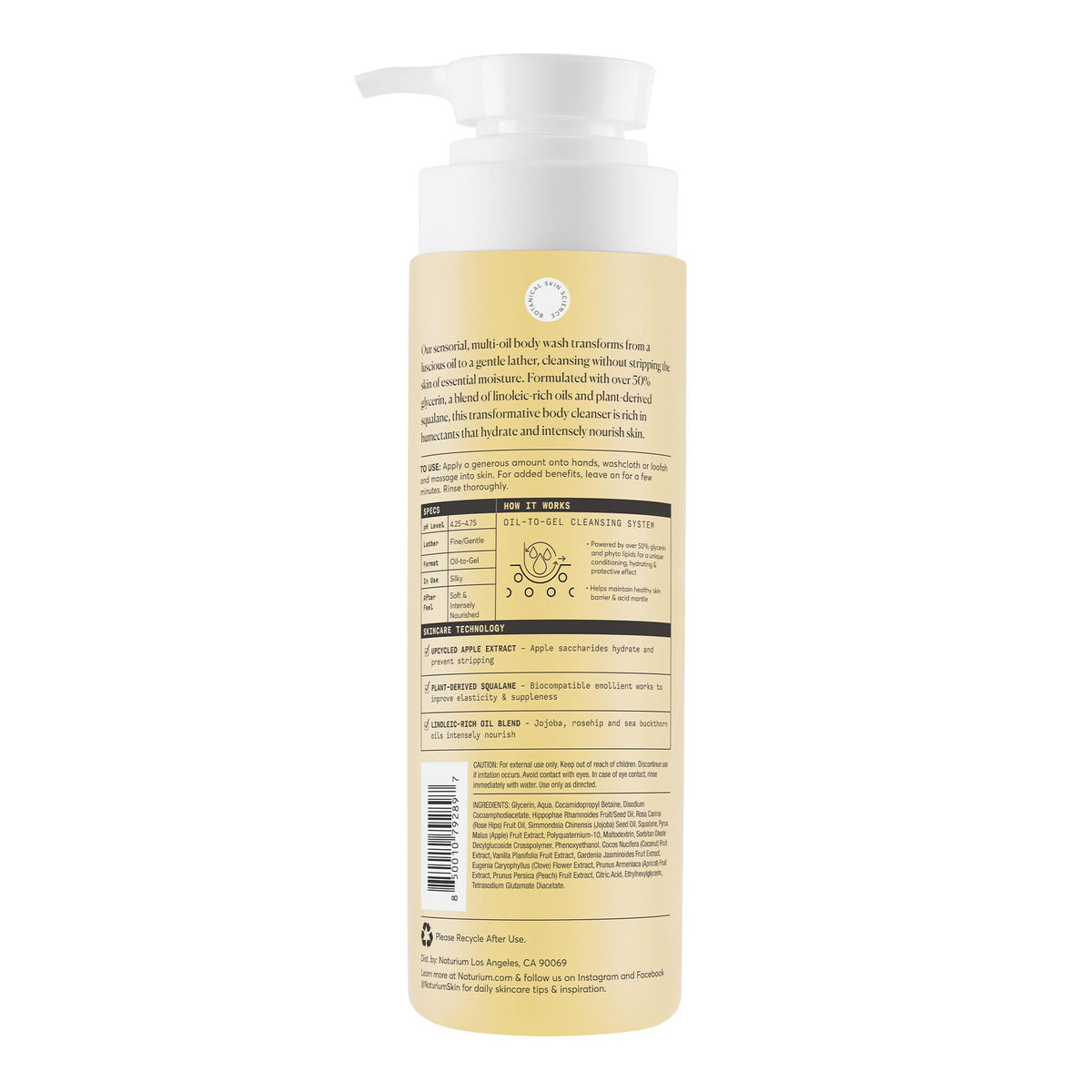 Naturium The Booster Hyaluronic Acid Body Wash, Hydrating & Moisturizing plus Minimizes Dryness, with Glycerin & Vitamin B5, 16.9 Fl Oz (Pack of 12) - Jansha Store