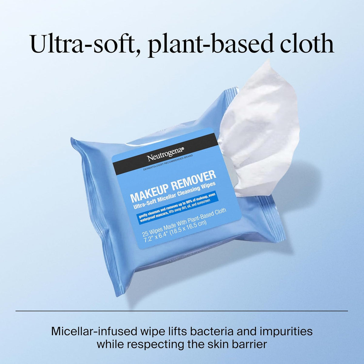 Neutrogena Makeup Remover Micellar Wipes, 2 Pack of 25 Ct - Jansha Store