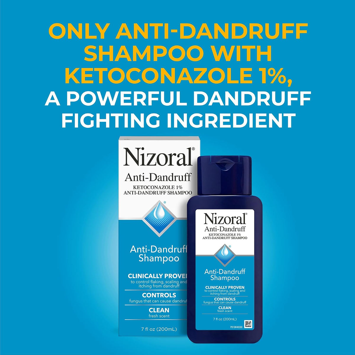 Nizoral Anti-Dandruff Shampoo with 1% Ketoconazole, Fresh Scent, 7 Fl Oz - Jansha Store