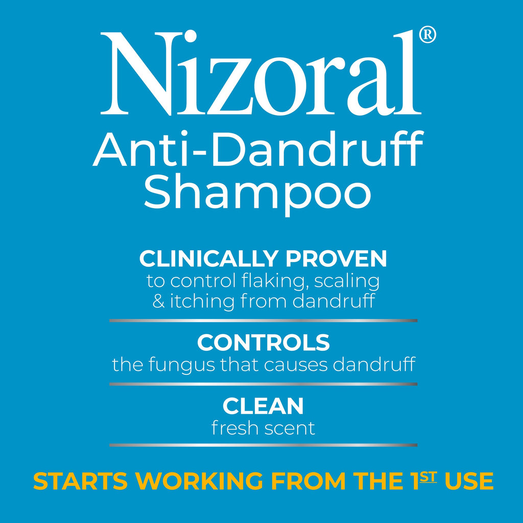 Nizoral Anti-Dandruff Shampoo with 1% Ketoconazole, Fresh Scent, 7 Fl Oz - Jansha Store