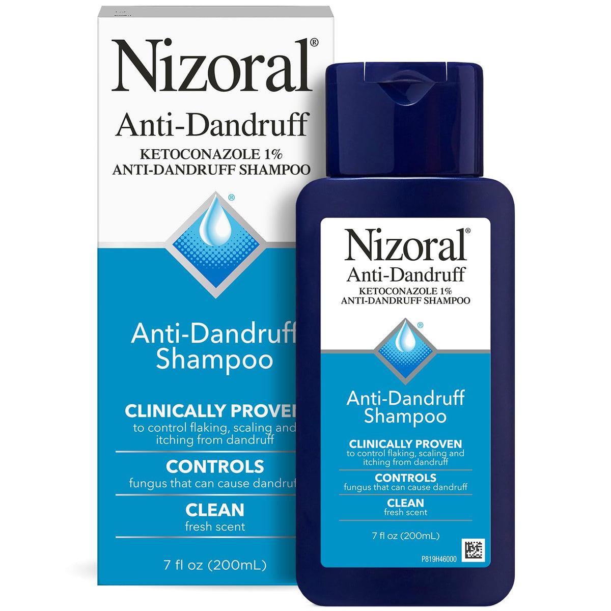 Nizoral Anti-Dandruff Shampoo with 1% Ketoconazole, Fresh Scent, 7 Fl Oz - Jansha Store