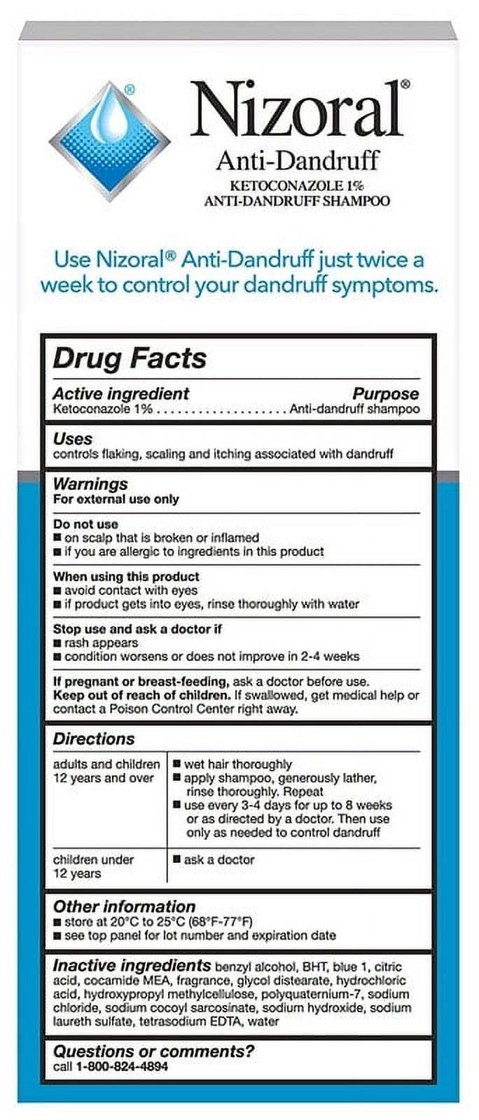 Nizoral Anti-Dandruff Shampoo with 1% Ketoconazole, Fresh Scent, 7 Fl Oz - Jansha Store