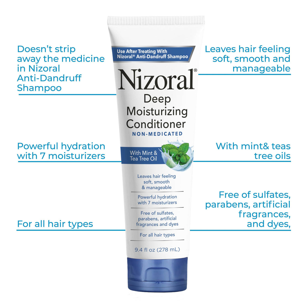 Nizoral Anti-Dandruff Shampoo with 1% Ketoconazole, Fresh Scent, 7 Fl Oz - Jansha Store