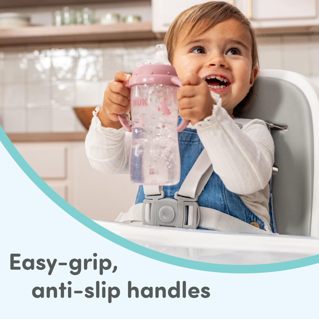 NUK for Nature Learner Cup, 10 oz, 9+ Months – BPA Free, Spill Proof Sippy Cup - Jansha Store
